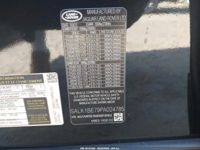 SALK1BE79PA024785 — 2023 LAND ROVER RANGE ROVER photo 9