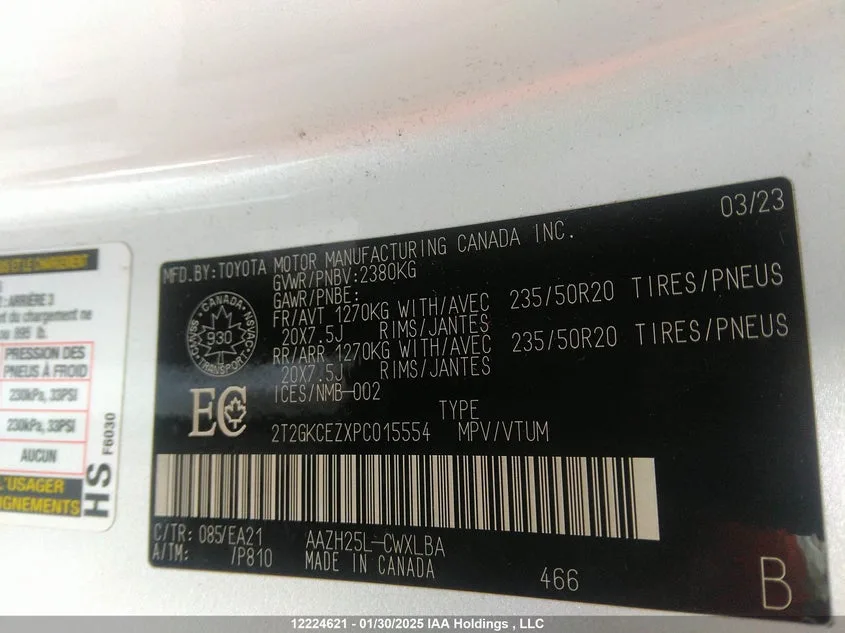2T2GKCEZXPC015554 — 2023 LEXUS NX photo 11