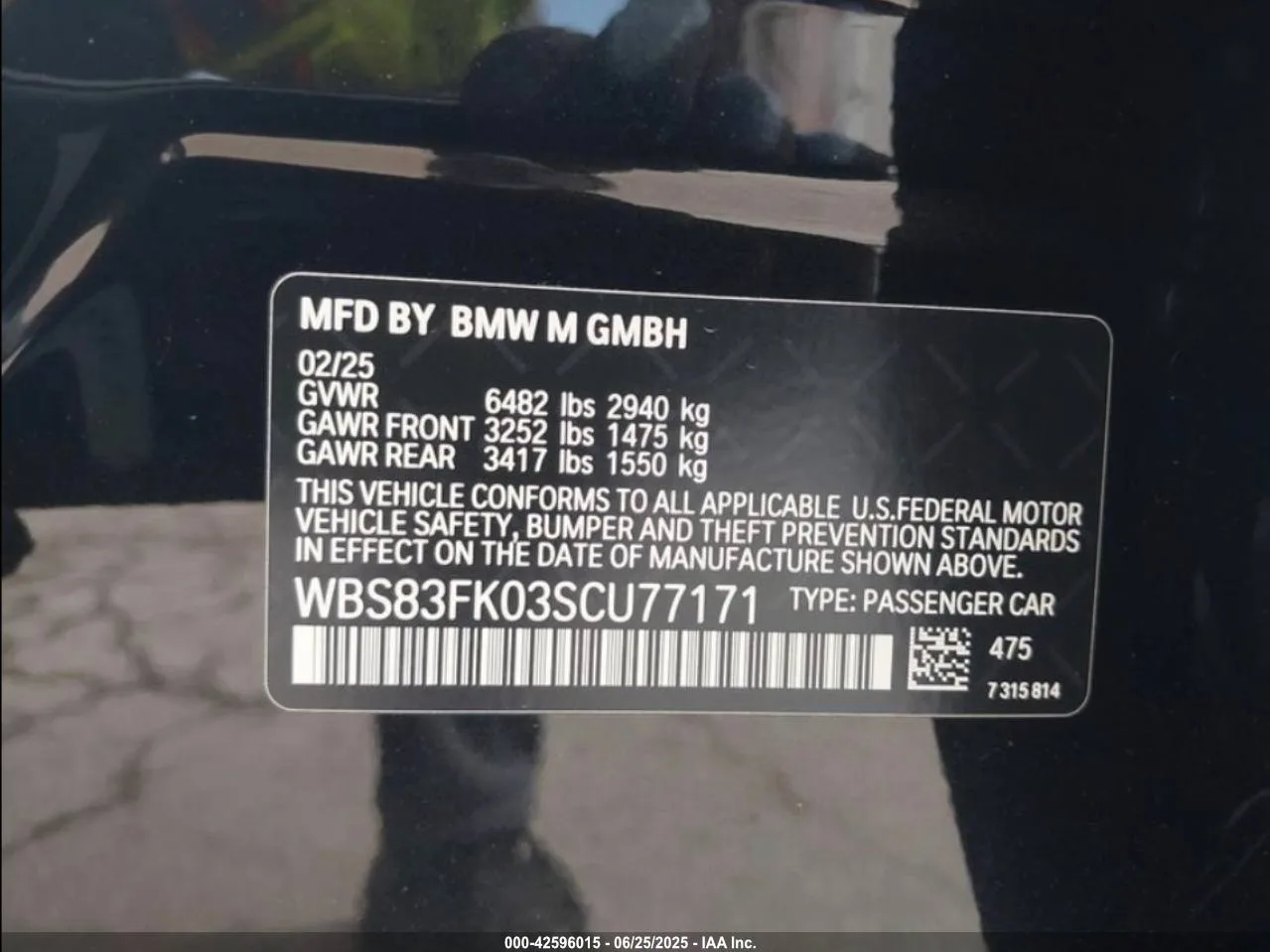 WBS83FK03SCU77171 — 2025 BMW M5 photo 7
