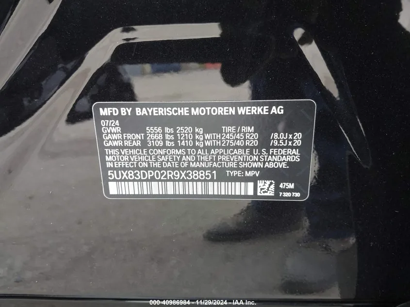 5UX83DP02R9X38851 — 2024 BMW X3 photo 13