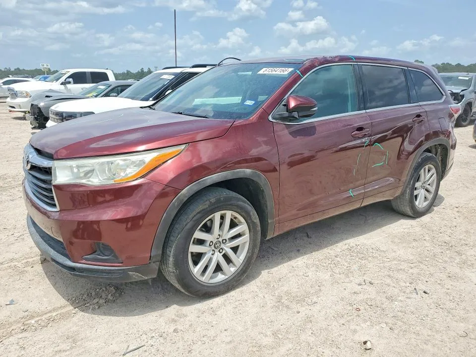5TDZKRFH7GS181415 — 2016 TOYOTA HIGHLANDER photo 1