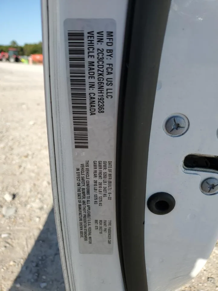 2C3CDZKG6NH192368 — 2022 DODGE Challenger photo 4