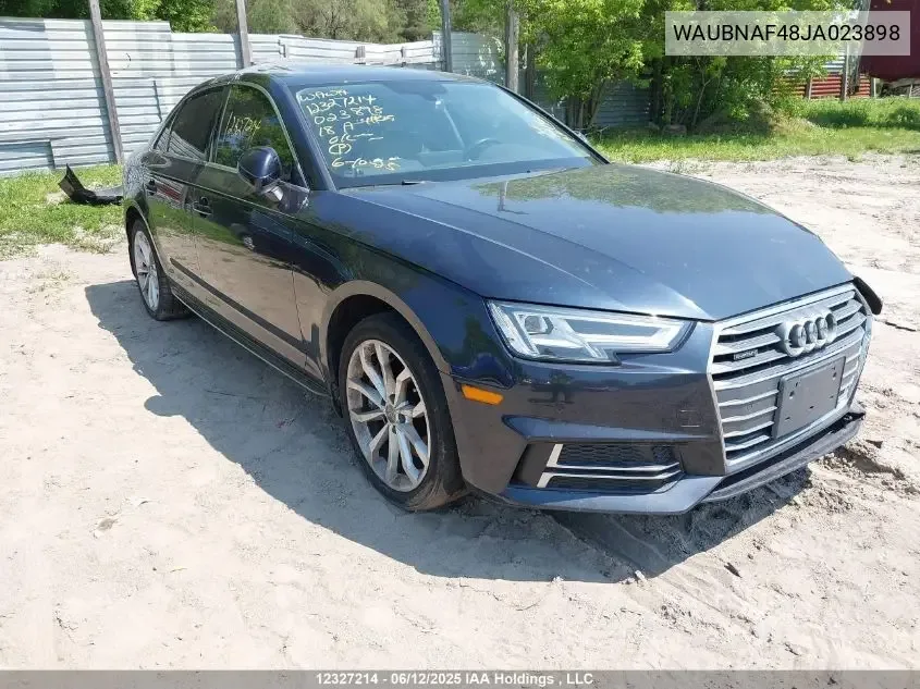 WAUBNAF48JA023898 — 2018 AUDI A4 photo 2