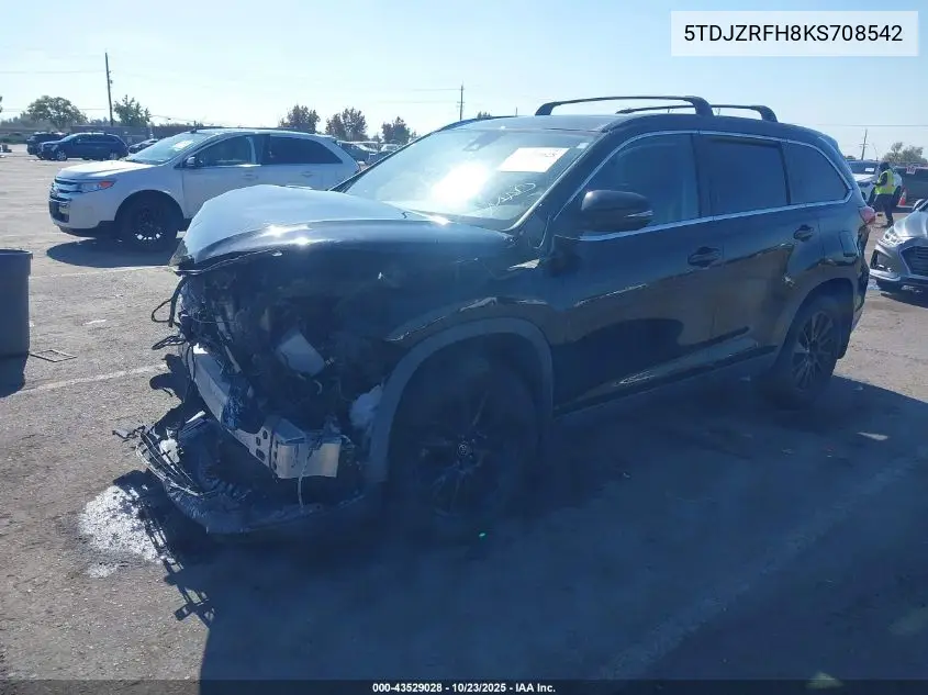 Photo 3 of vehicle VIN 5TDJZRFH8KS708542