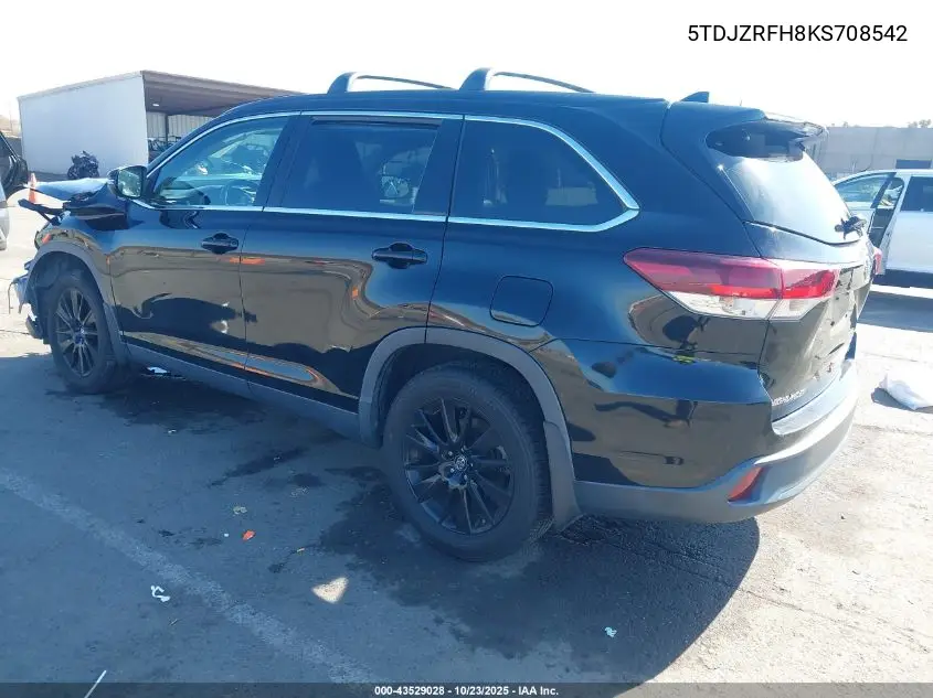 Photo 4 of vehicle VIN 5TDJZRFH8KS708542
