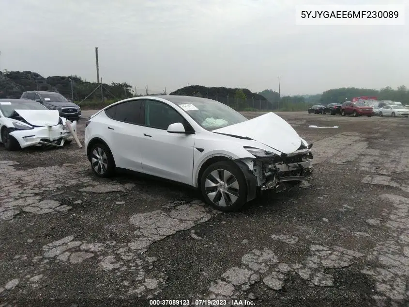 Photo 2 of vehicle VIN 5YJYGAEE6MF230089