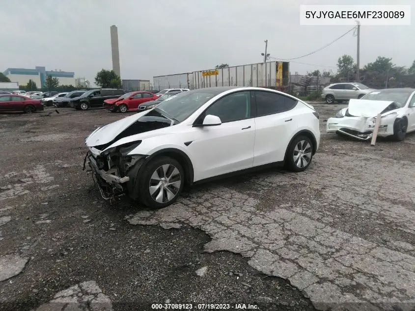 Photo 3 of vehicle VIN 5YJYGAEE6MF230089