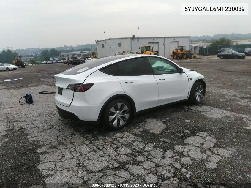 Photo 5 of vehicle VIN 5YJYGAEE6MF230089