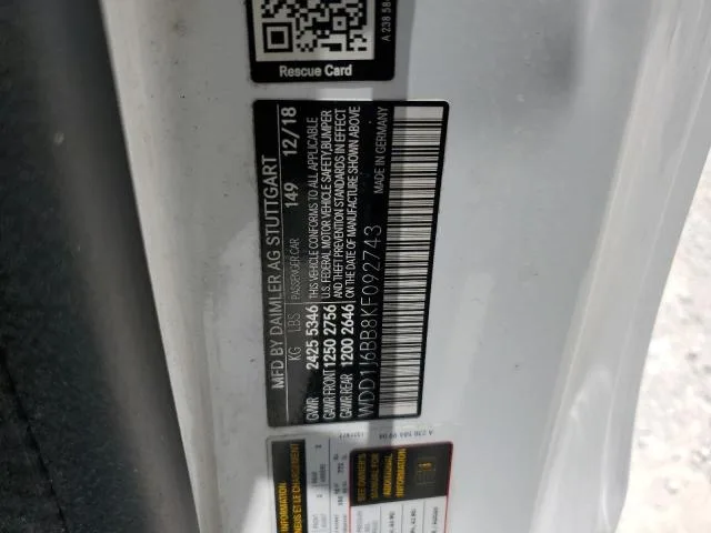 WDD1J6BB8KF092743 — 2019 MERCEDES-BENZ E-Class photo 6