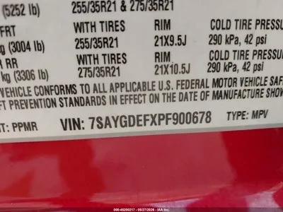 7SAYGDEFXPF900678 — 2023 TESLA MODEL Y photo 9