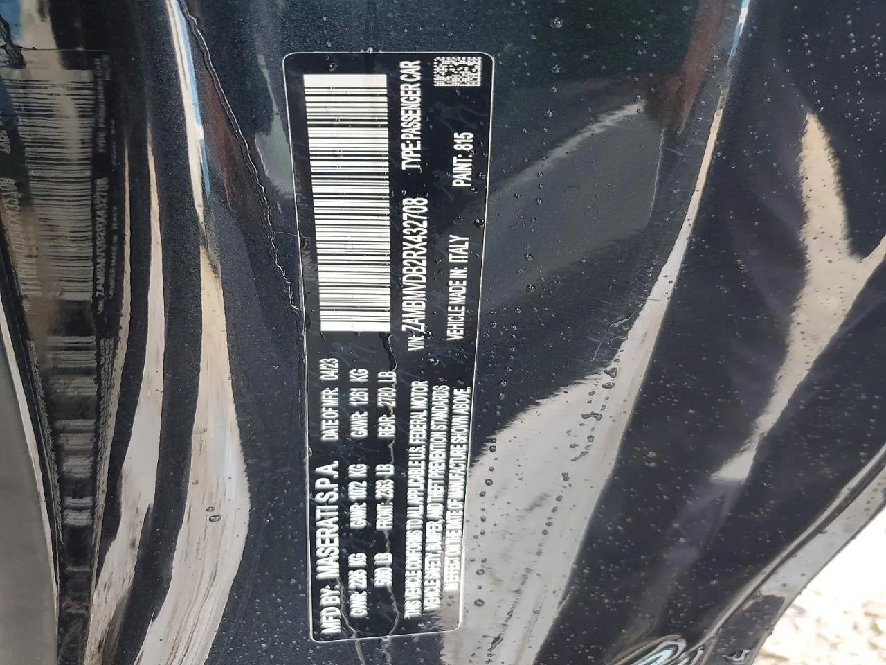 ZAMBMVDB2RX432708 — 2024 MASERATI GRANTURISMO photo 12