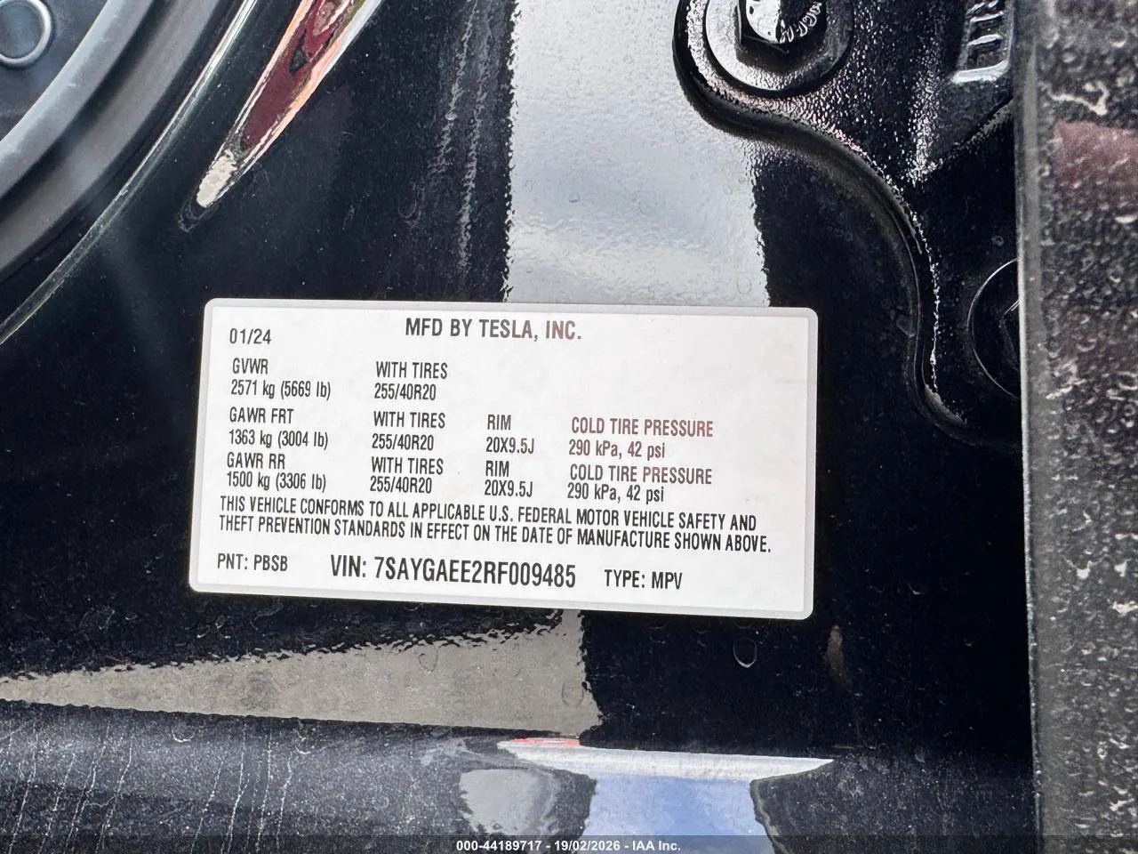 7SAYGAEE2RF009485 — 2024 TESLA MODEL Y photo 4