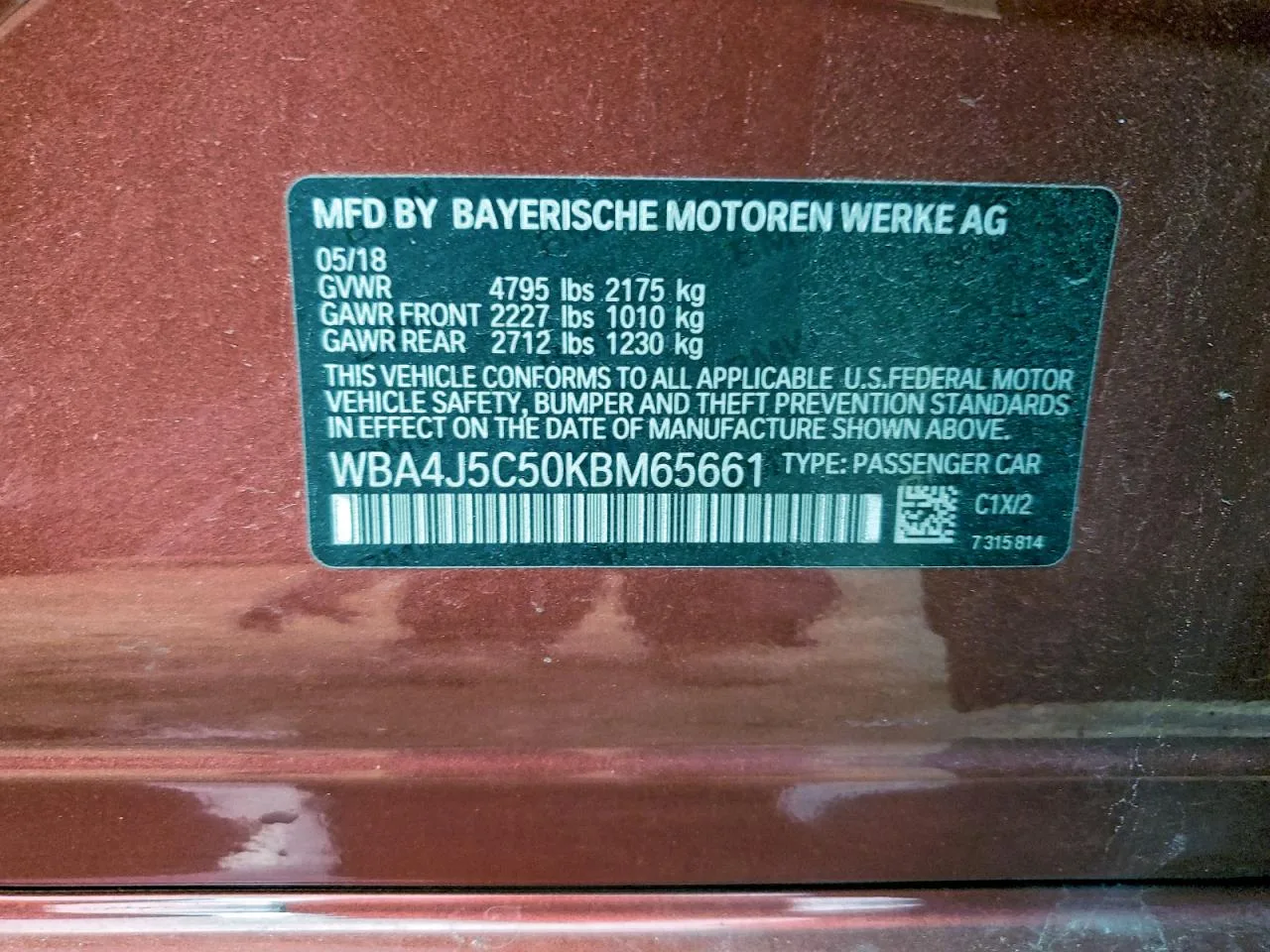 WBA4J5C50KBM65661 — 2019 BMW 440I photo 12
