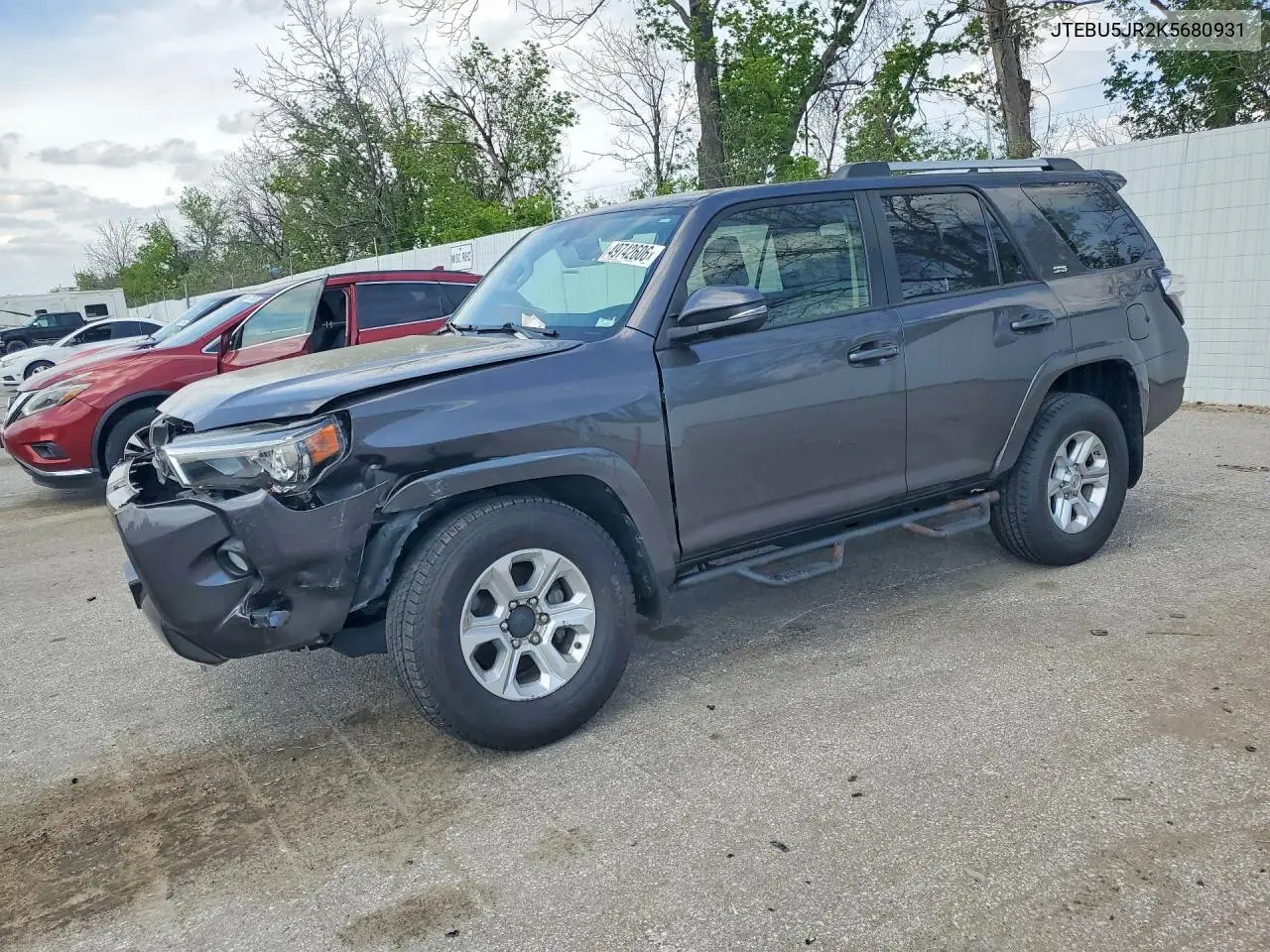 Photo 2 of vehicle VIN JTEBU5JR2K5680931